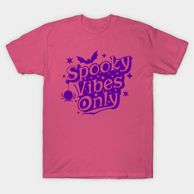 Spooky Vibes Only Retro Halloween T-Shirt by Brobocop